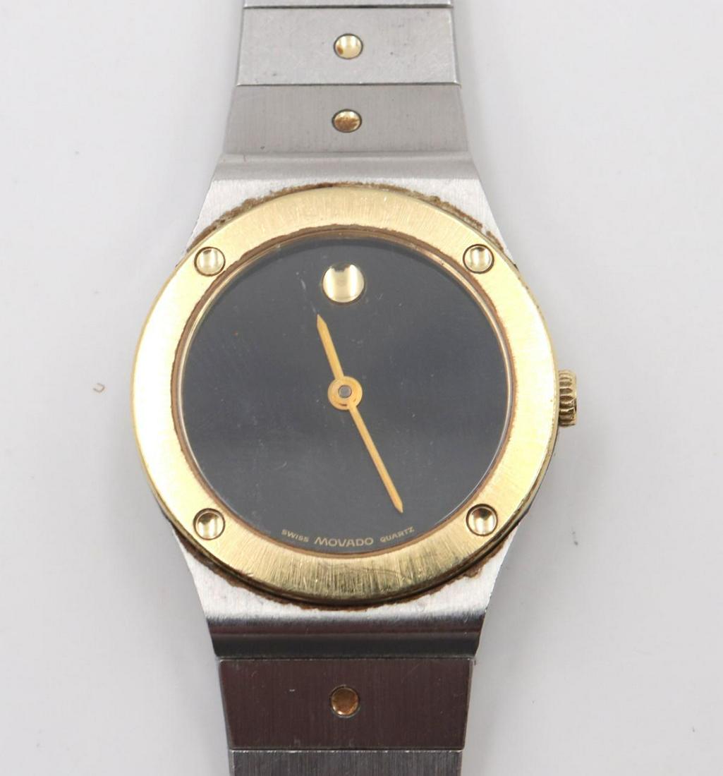 Movado Gold Filled & Stainless Steel Ladies Watch: Movado Gold Filled & Stainless Steel Ladies Watch. 7" long.