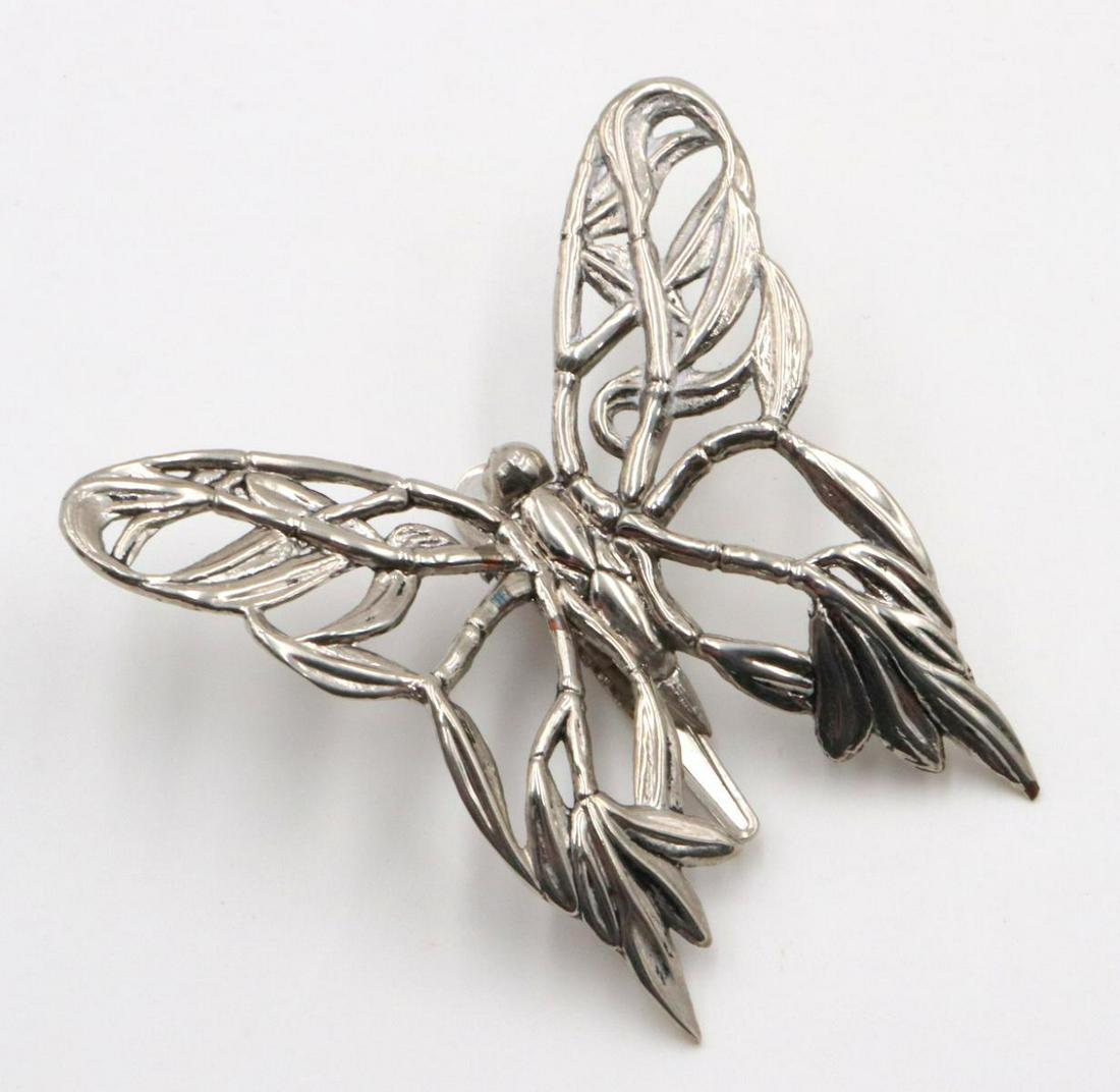 John Hardy Butterfly Sterling Hair Clip: John Hardy Butterfly Sterling Silver Hair Clip. Measures approx. - 2 1/4" long. Weight - 20.1 grams.