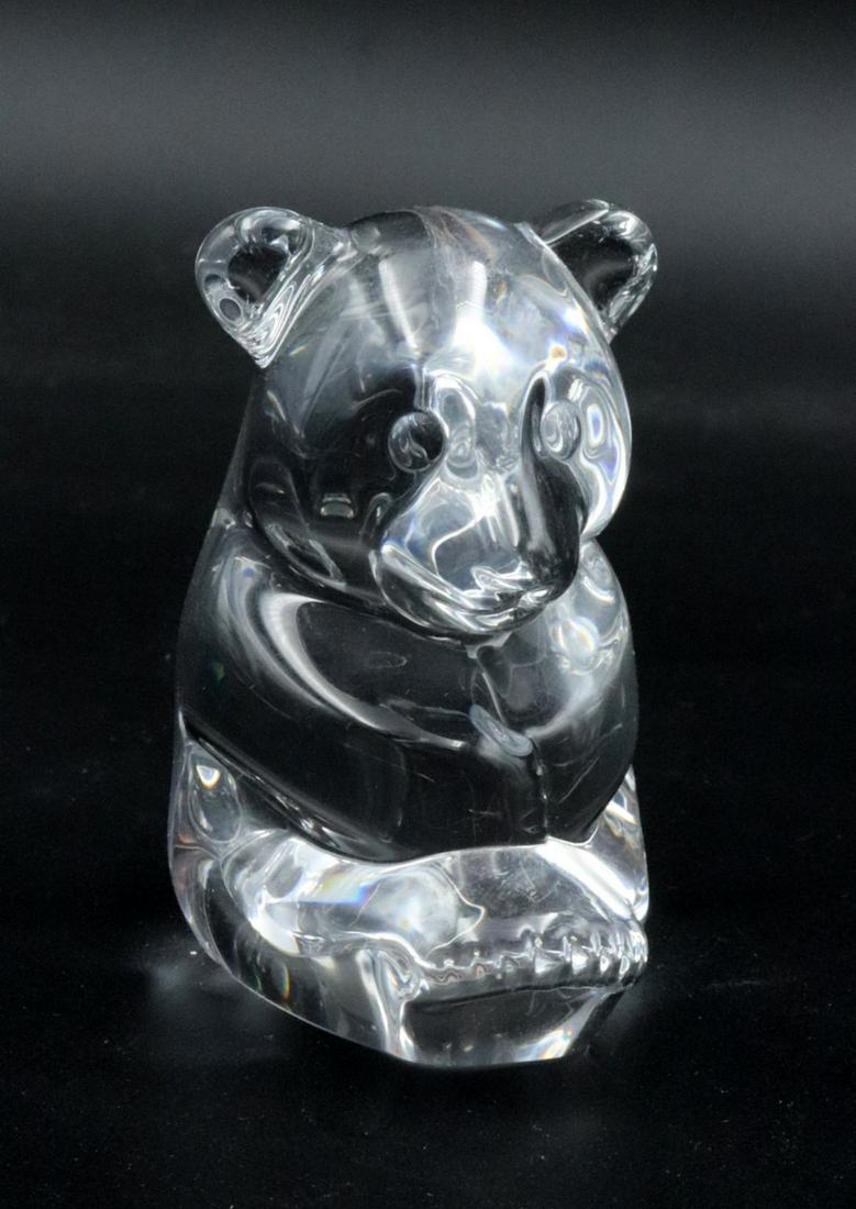 Steuben "Bear" Crystal Hand Cooler: Steuben "Bear" Crystal Hand Cooler. Measures approx. - 2 1/2" high.
