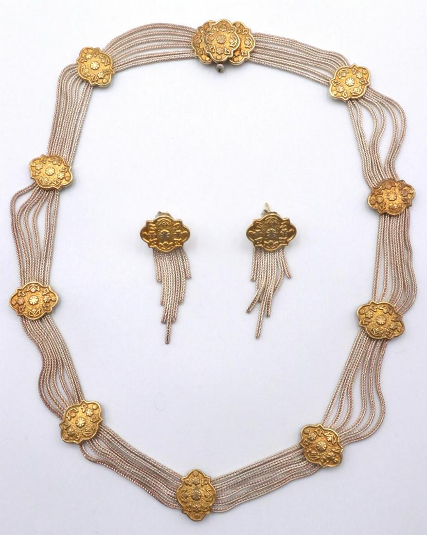 Unique Vermeil Sterling Silver Suite (1 of 3)