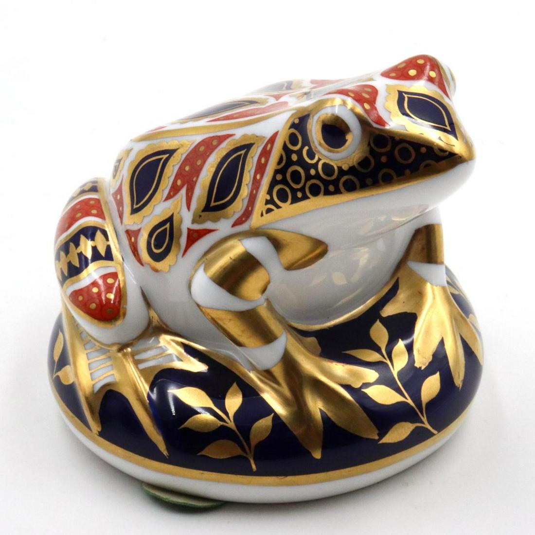 Royal Crown Derby "Old Imari" Frog Paperweight (1 of 3)
