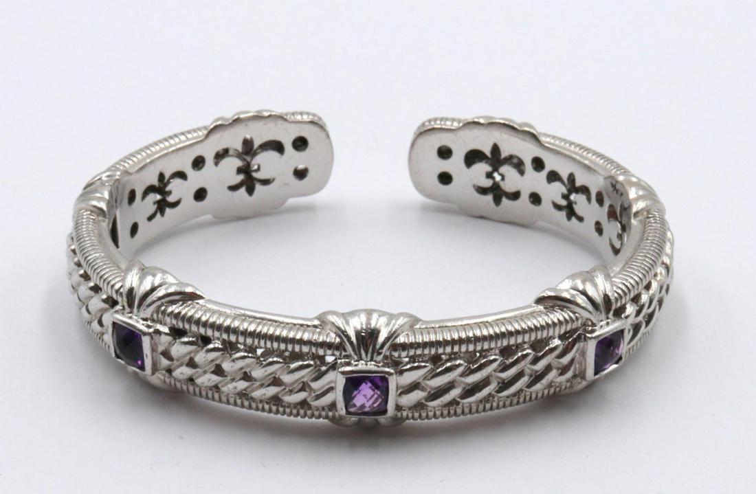 Judith Ripka Amethyst & Sterling Cuff (1 of 2)