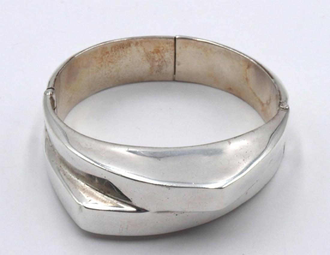 Taxco Sterling Silver Bangle (1 of 2)