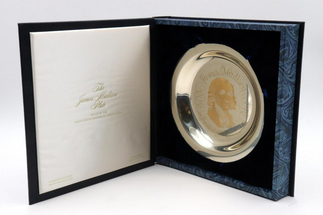 Franklin Mint "James Madison" Sterling Plate (1 of 4)