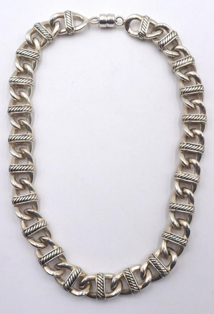 Heavy Sterling Silver Necklace (1 of 2)