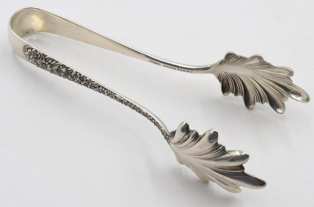 S. Kirk & Son "Repousse" Sterling Tongs (1 of 3)