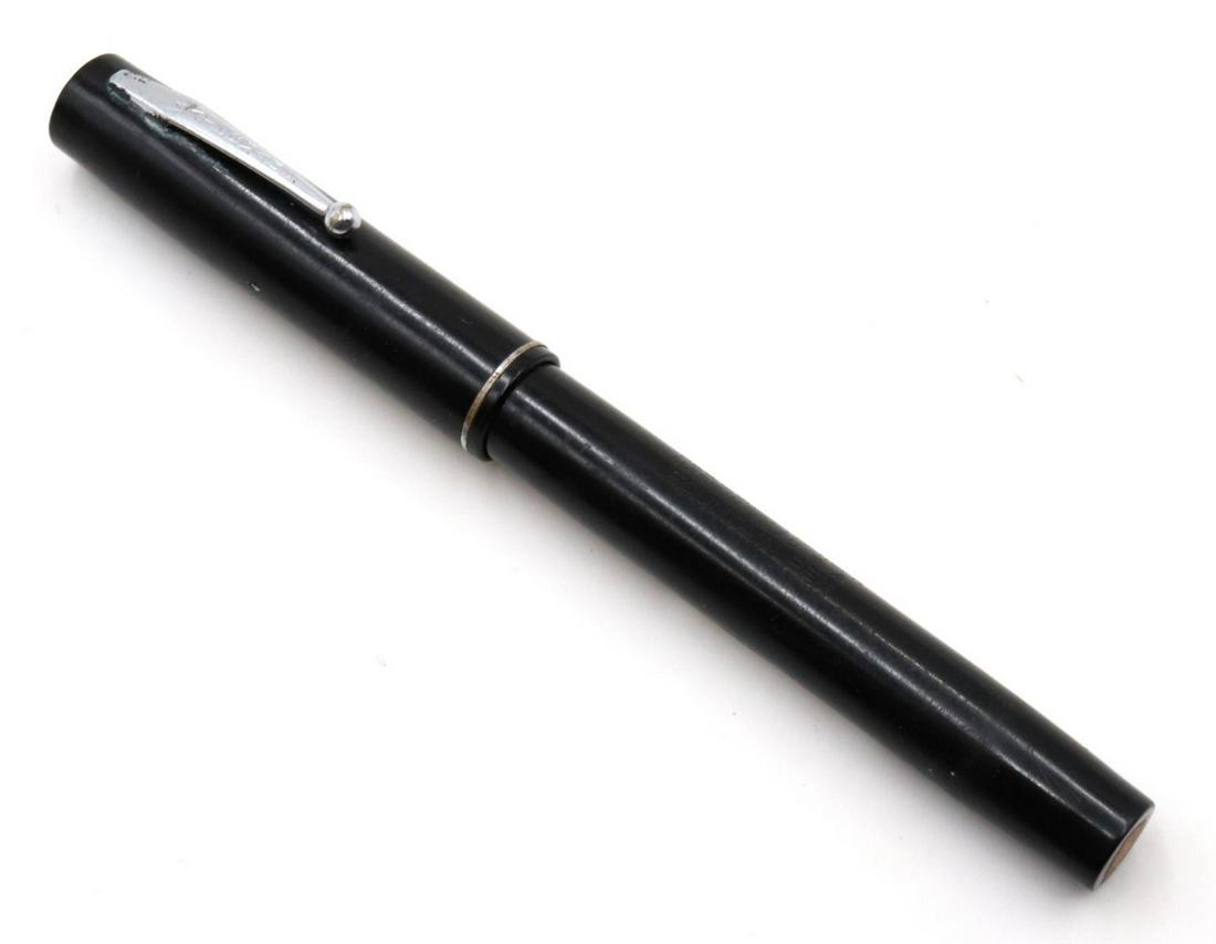 Waterman Ideal Fountain Pen: Waterman Ideal Black Fountain Pen. Made in USA.