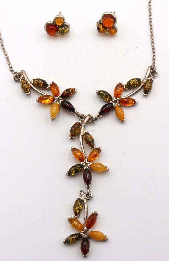 Sterling Silver & Amber Suite (1 of 4)