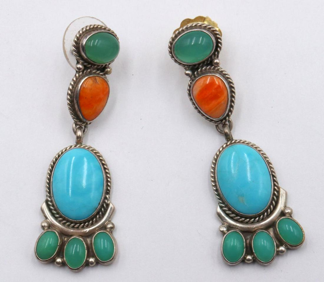 M. Lee Sterling & Semi-Precious Stone Earrings (1 of 2)