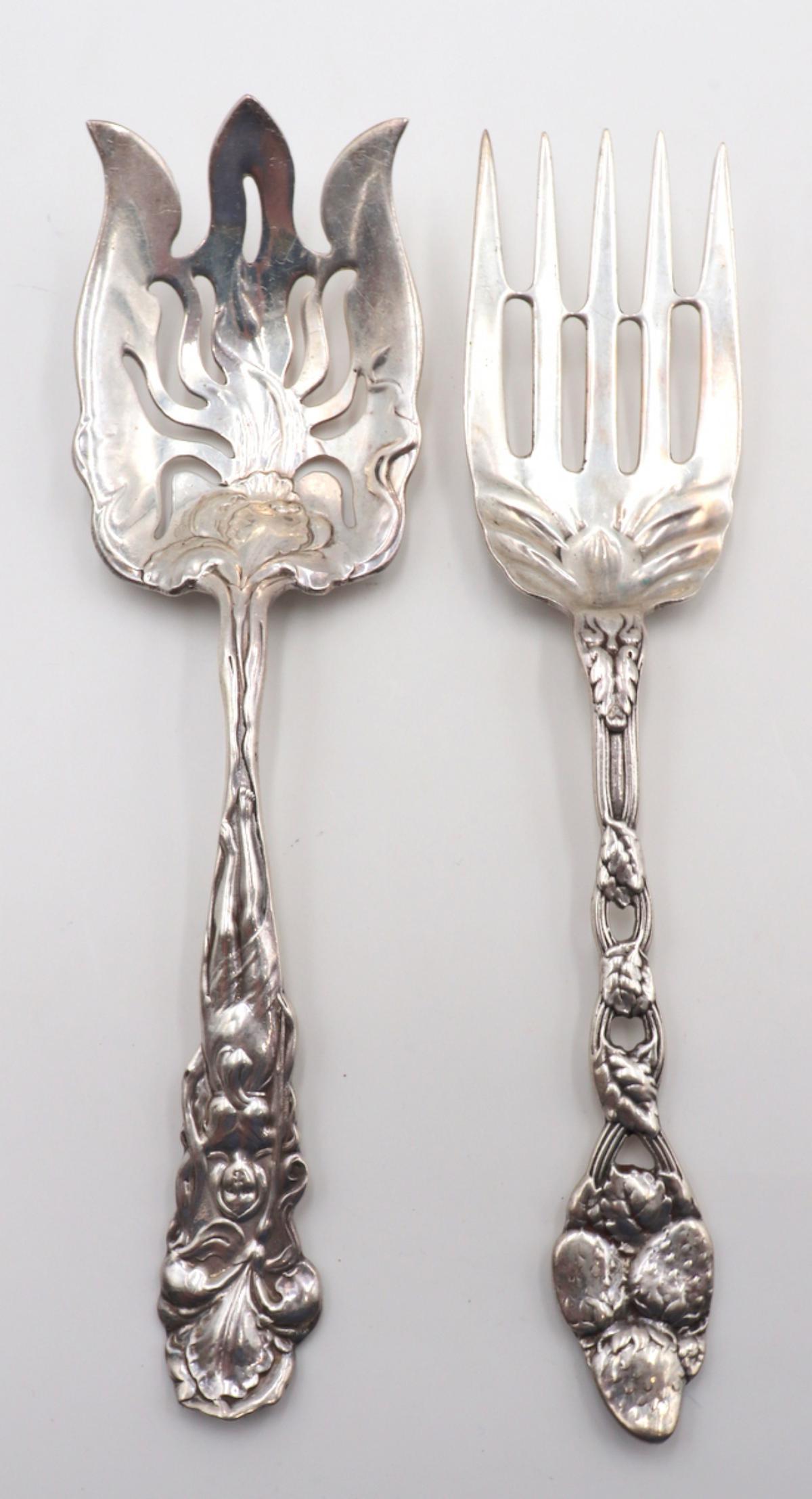 Two Sterling Silver Serving Forks (1 of 3)
