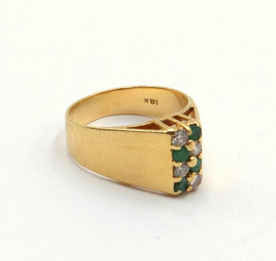 18Kt Emerald & Diamond Ring (1 of 2)