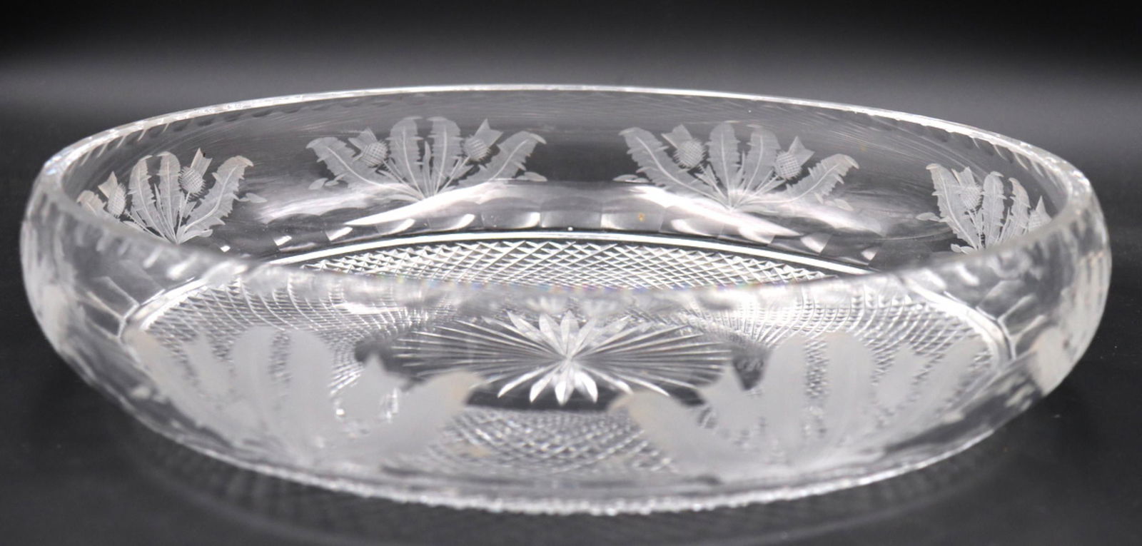 Edinburgh "Thistle" Crystal Bowl (1 of 3)