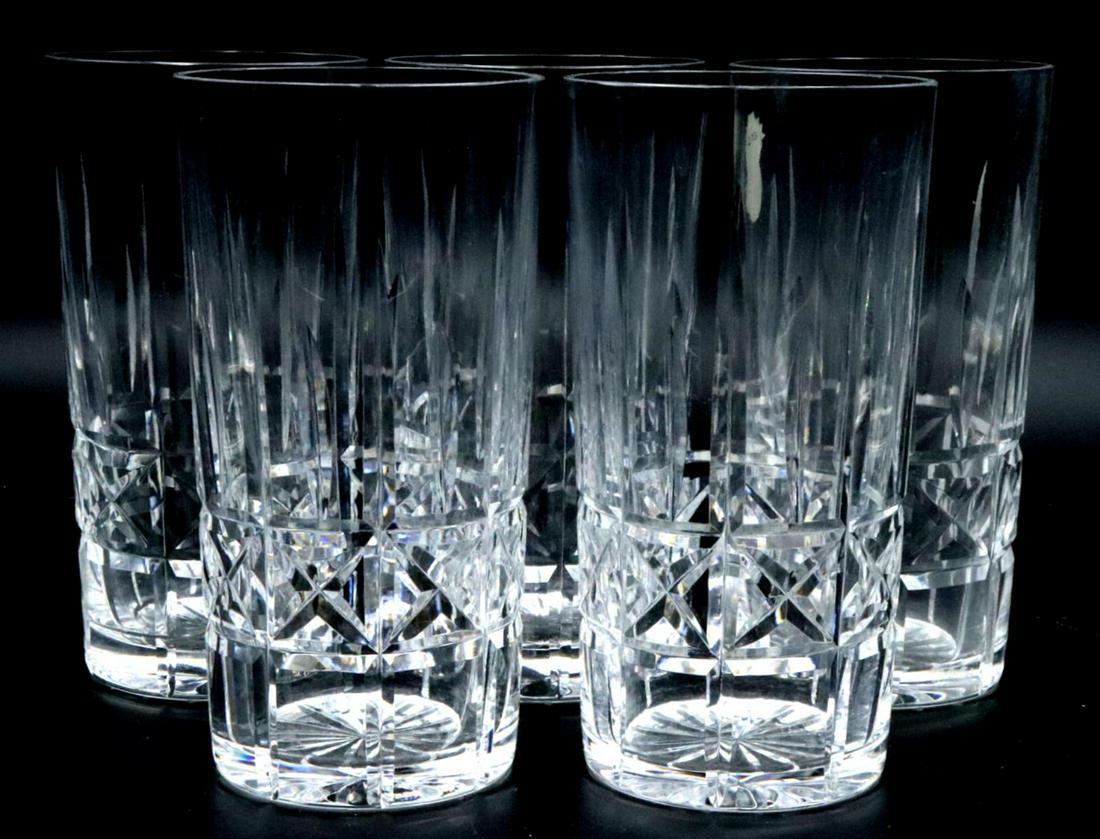 5 Pc. Waterford Crystal Highball Glasses (1 of 3)