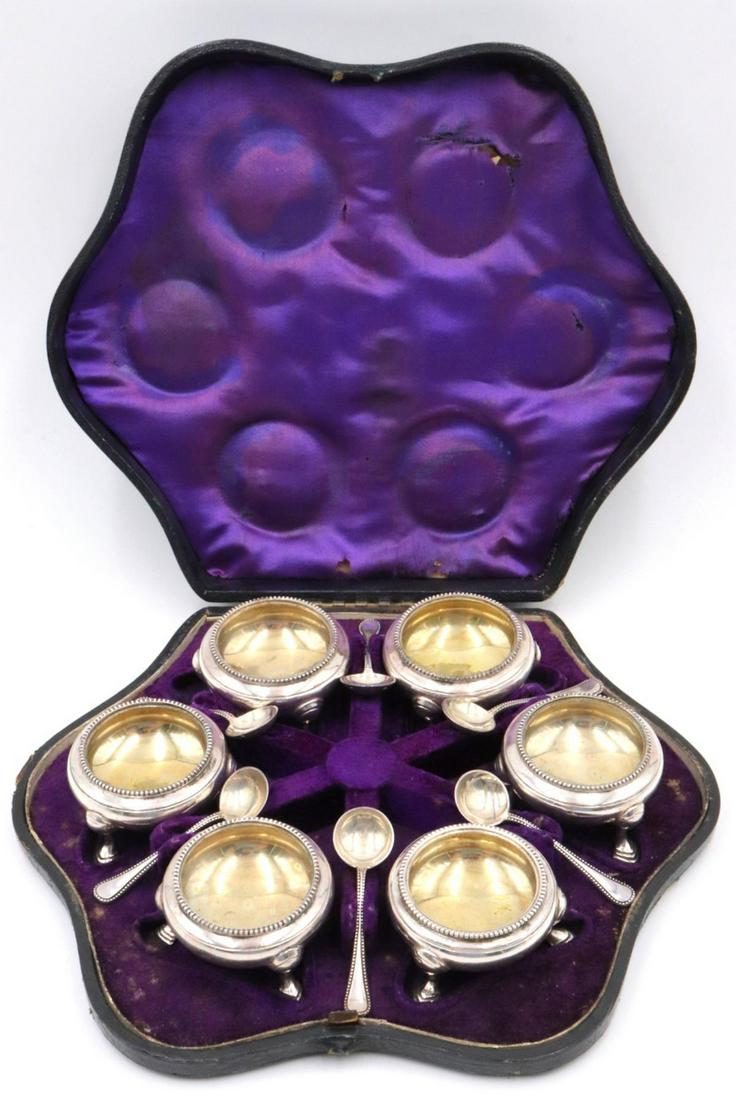 Antique Elkington & Co. Salt Cellar Set (1 of 3)