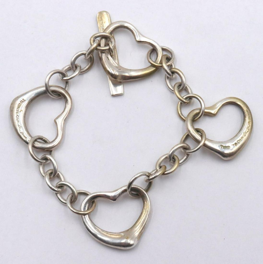 Tiffany & Co. Elsa Peretti Sterling Heart Bracelet (1 of 2)