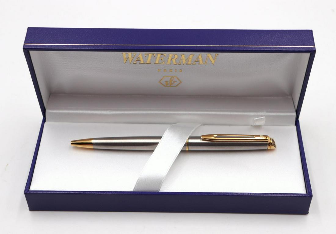 Waterman Ballpoint Pen w/ Box: Waterman Ballpoint Pen w/ Box. Measures approx. - 5 1/8" long.