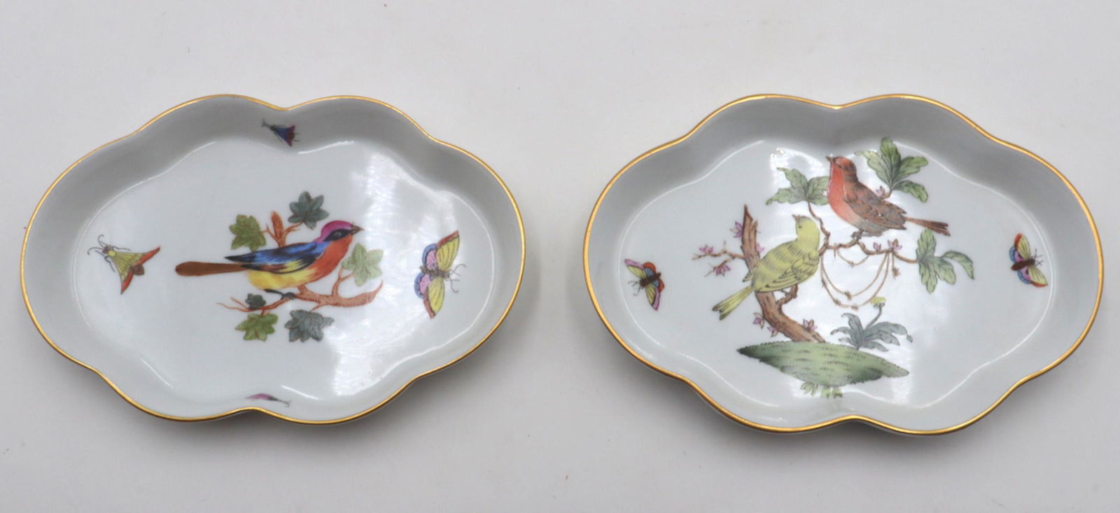Two Herend "Rothschild" Porcelain Candy Dishes (1 of 2)