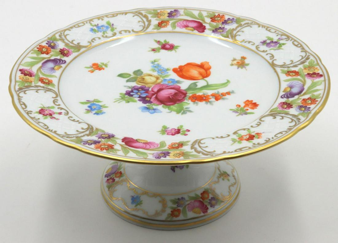 Bavaria Schumann Hand Painted Porcelain Compote (1 of 3)