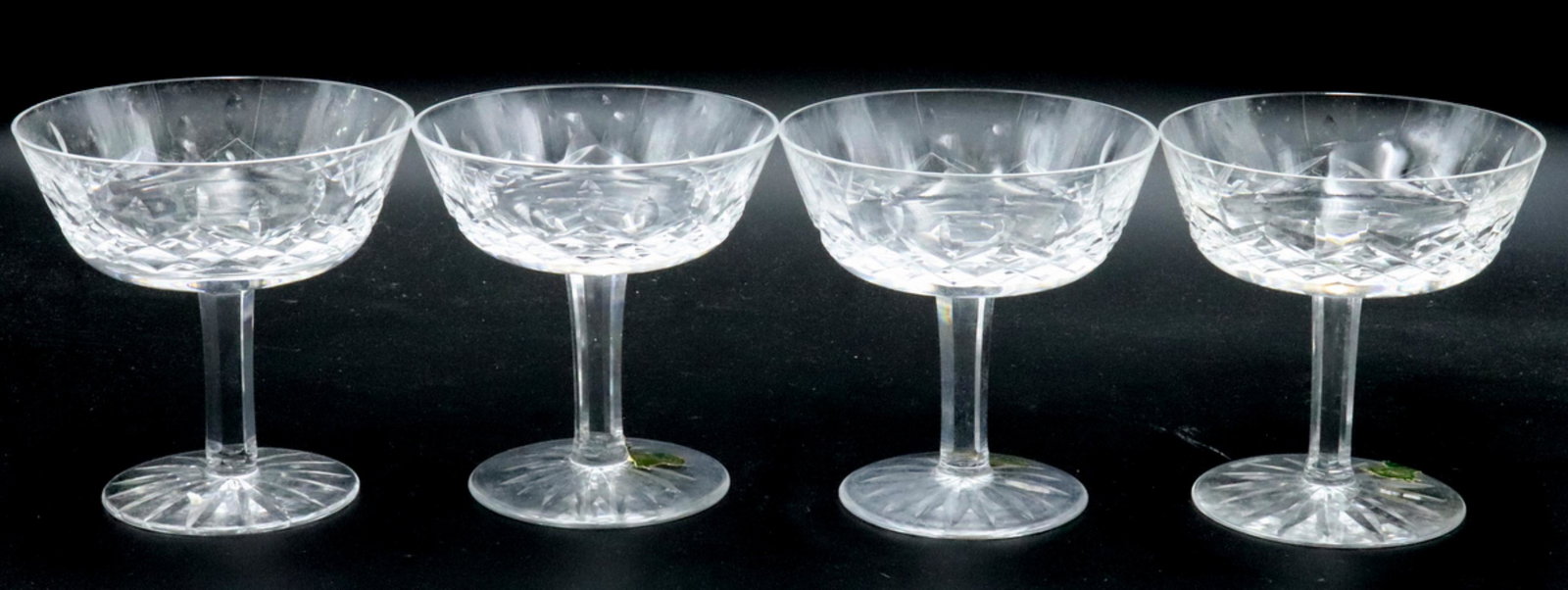 4 Pc. Waterford "Lismore" Crystal Champagne Glasses (1 of 3)