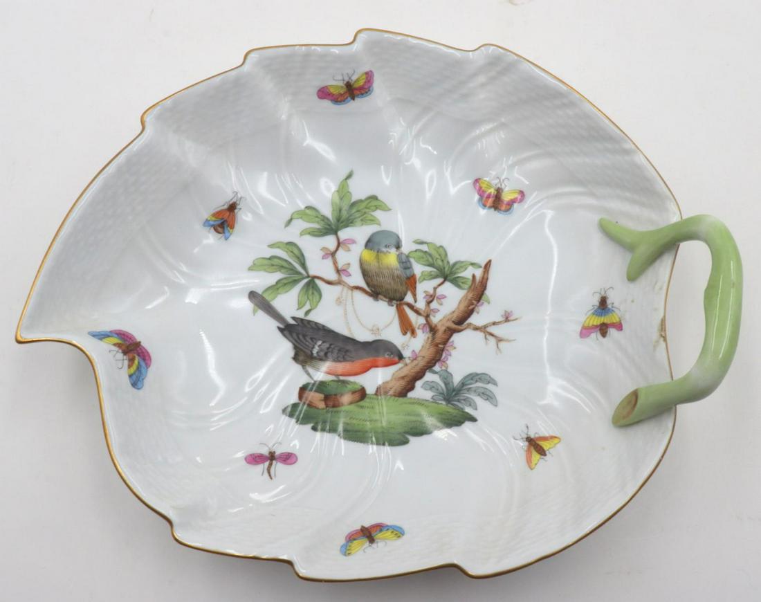 Herend "Rothschild" Porcelain Leaf Dish (1 of 3)
