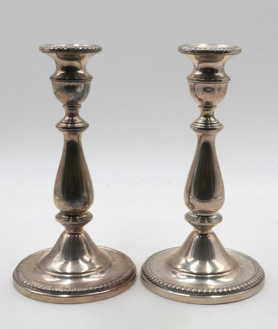 Mueck Carey Co. Weighted Sterling Candle Sticks (1 of 3)