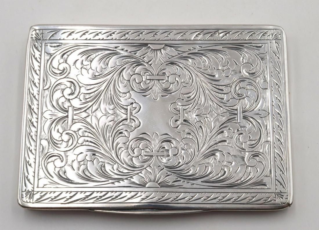 Vintage 800 Silver Card Case (1 of 3)