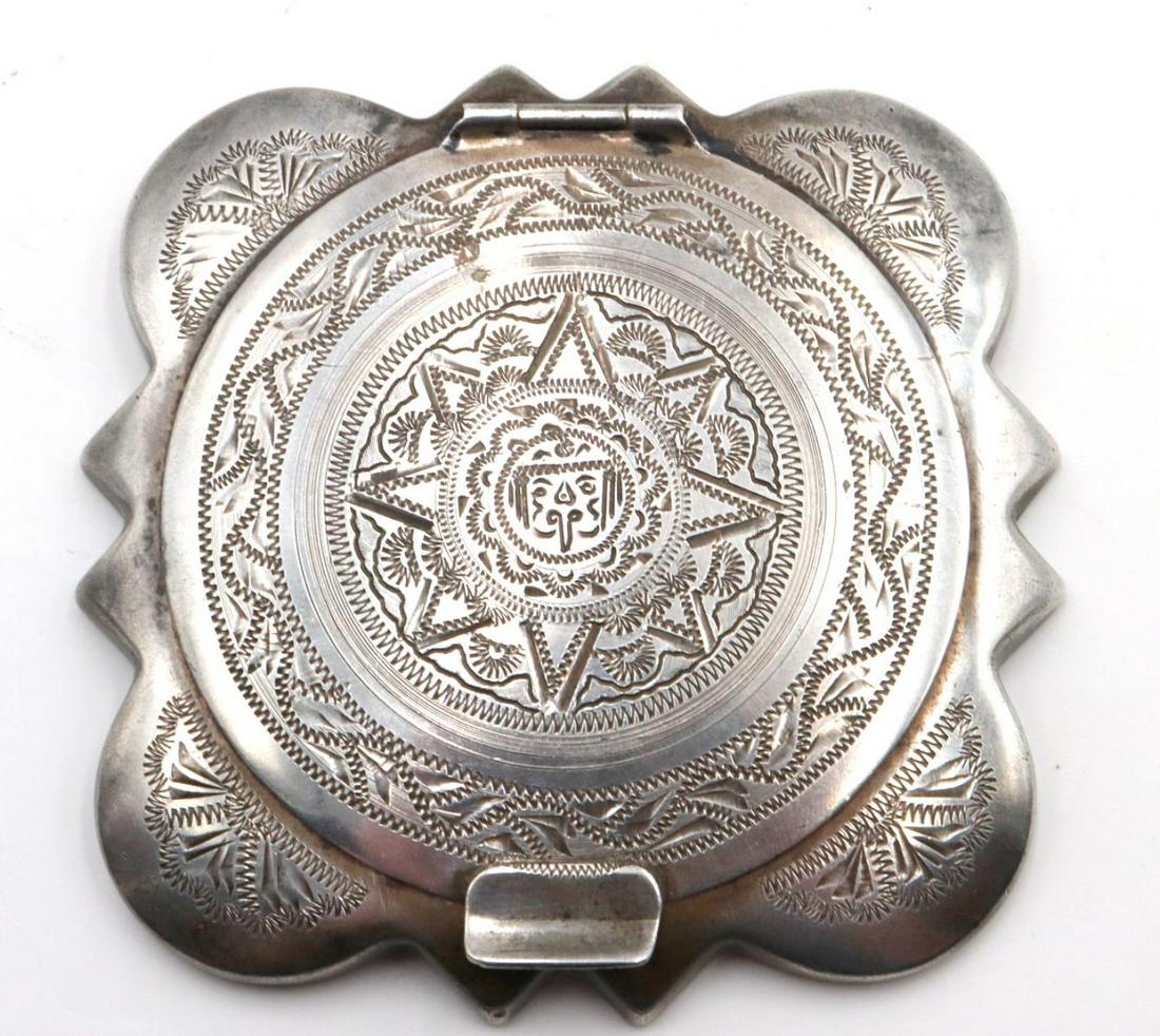 Vintage Sterling Silver Compact (1 of 2)