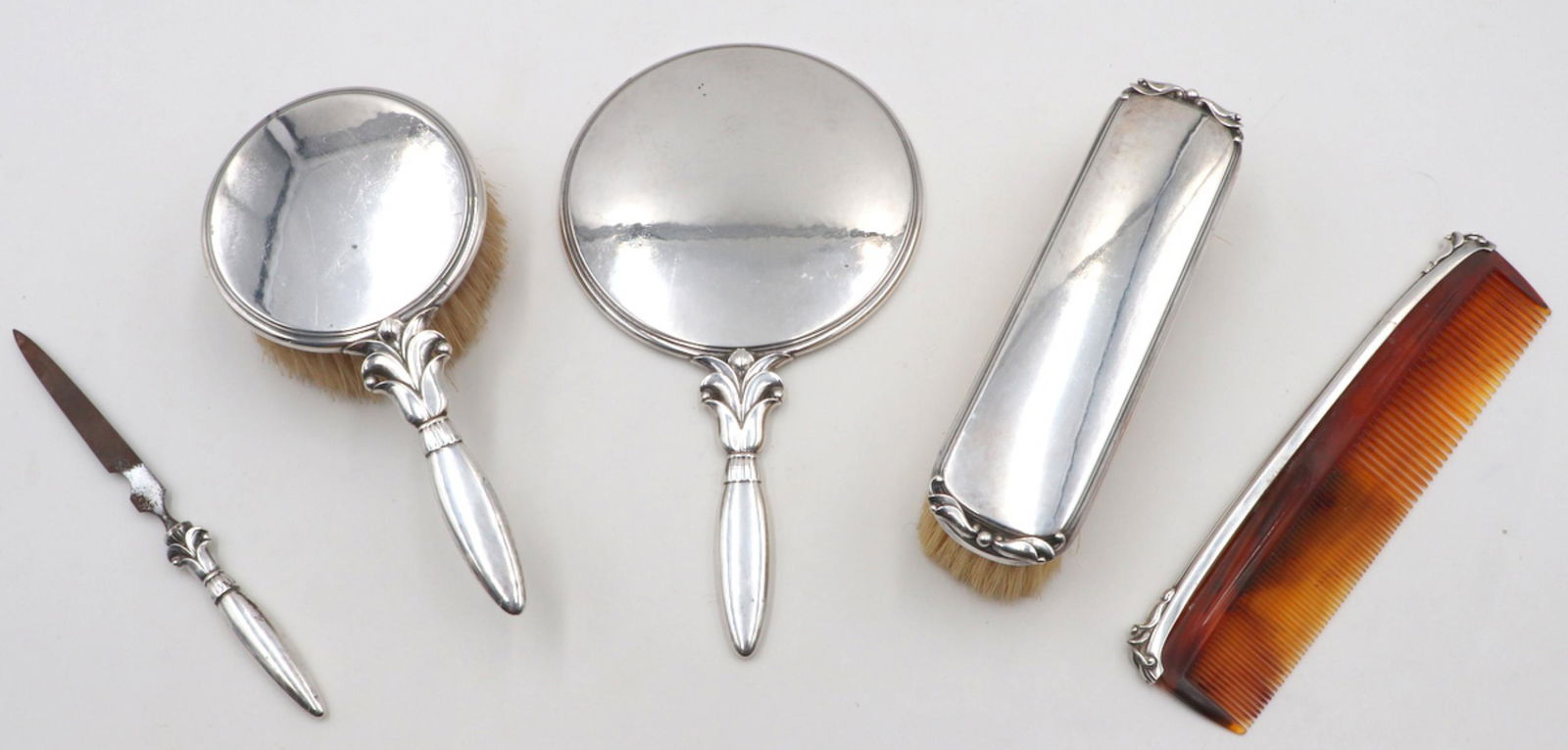 Vintage Georg Jensen Sterling Vanity Set (1 of 10)
