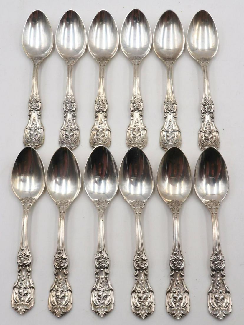 12 Pc. Reed & Barton "Francis 1st" Sterling Tea Spoons (1 of 3)