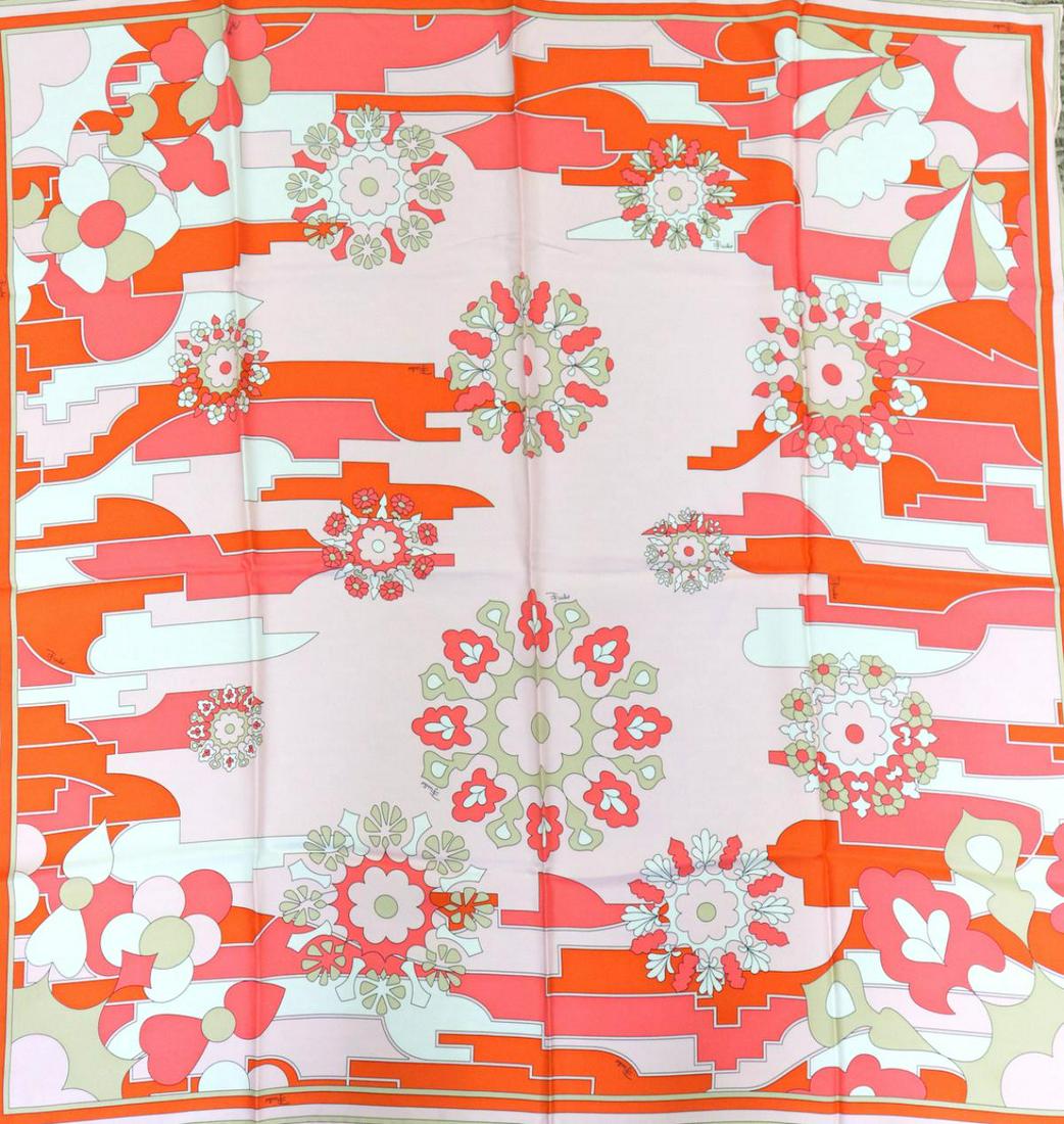 Emilio Pucci 100% Silk Scarf (1 of 4)