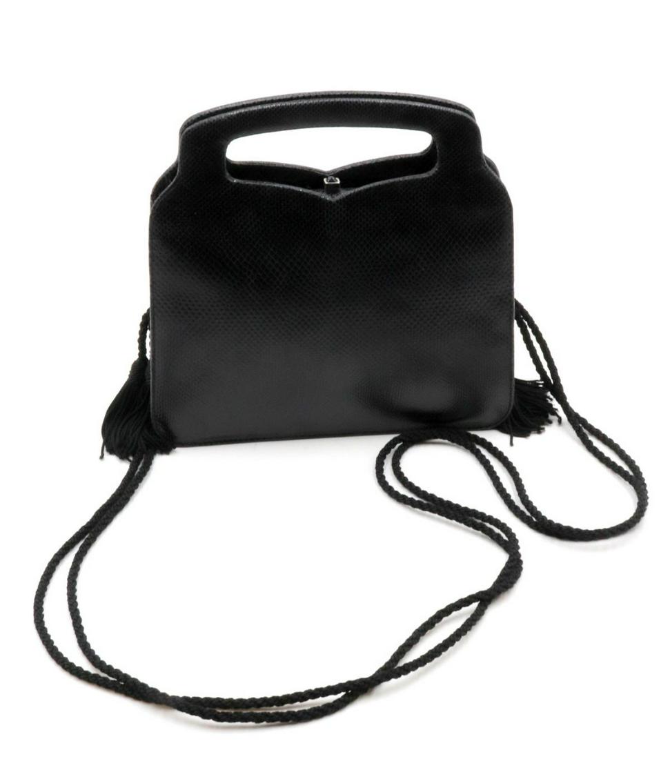 Vintage Judith Leiber Black Karung Purse (1 of 3)