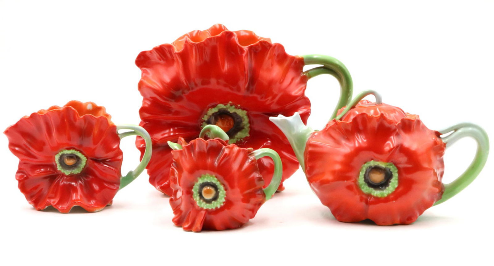 Royal Bayreuth "Red Poppy" Porcelain Group (1 of 4)