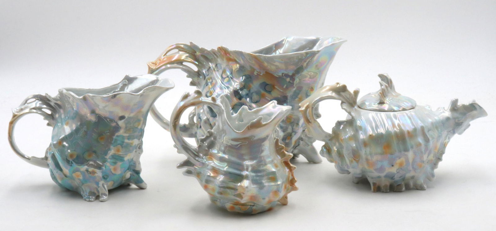 Royal Bayreuth "Spiky Shell" Porcelain Group (1 of 4)