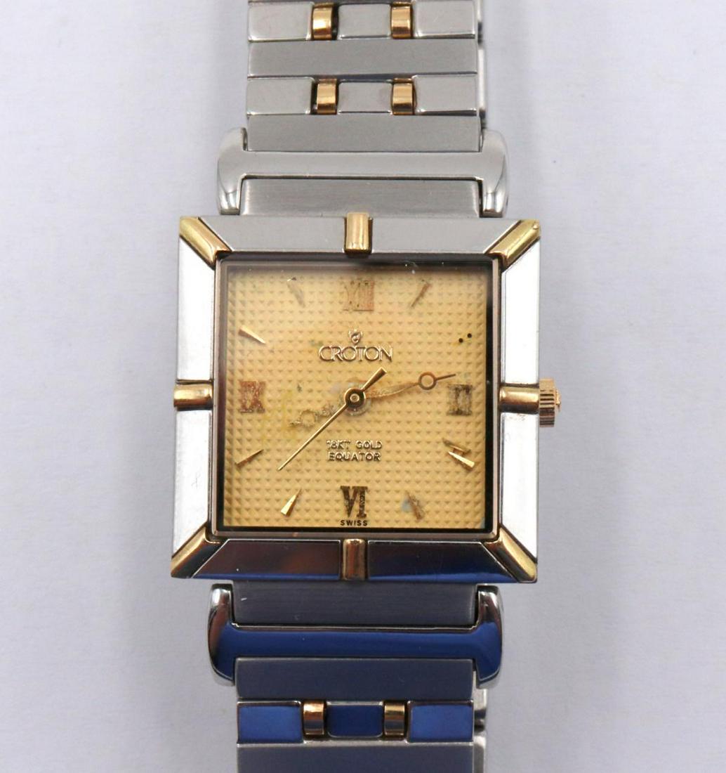 Croton 18Kt & Stainless Steel Watch: Croton Equator 18Kt & Stainless Steel Watch.