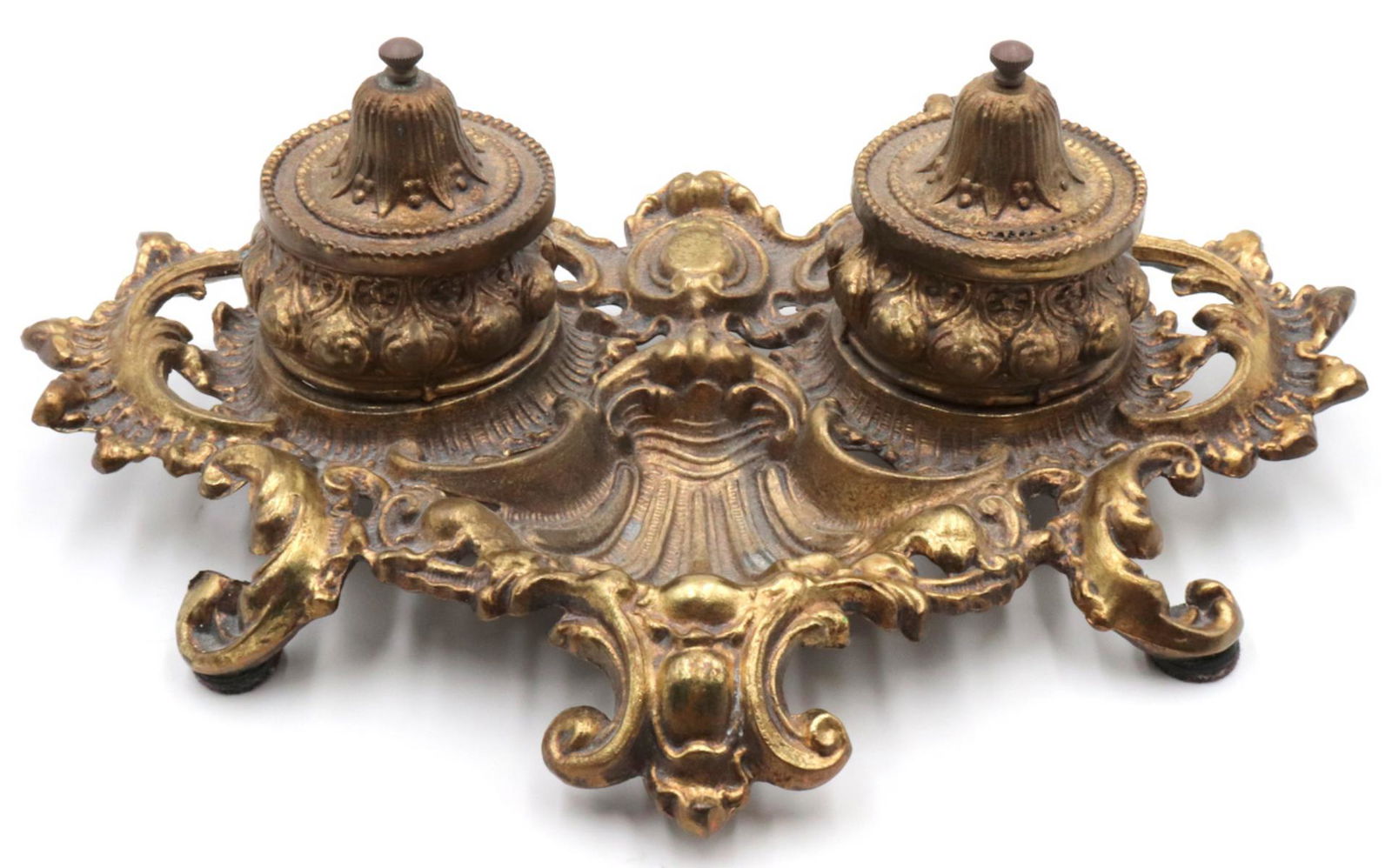 Vintage Brass Inkwell (1 of 2)