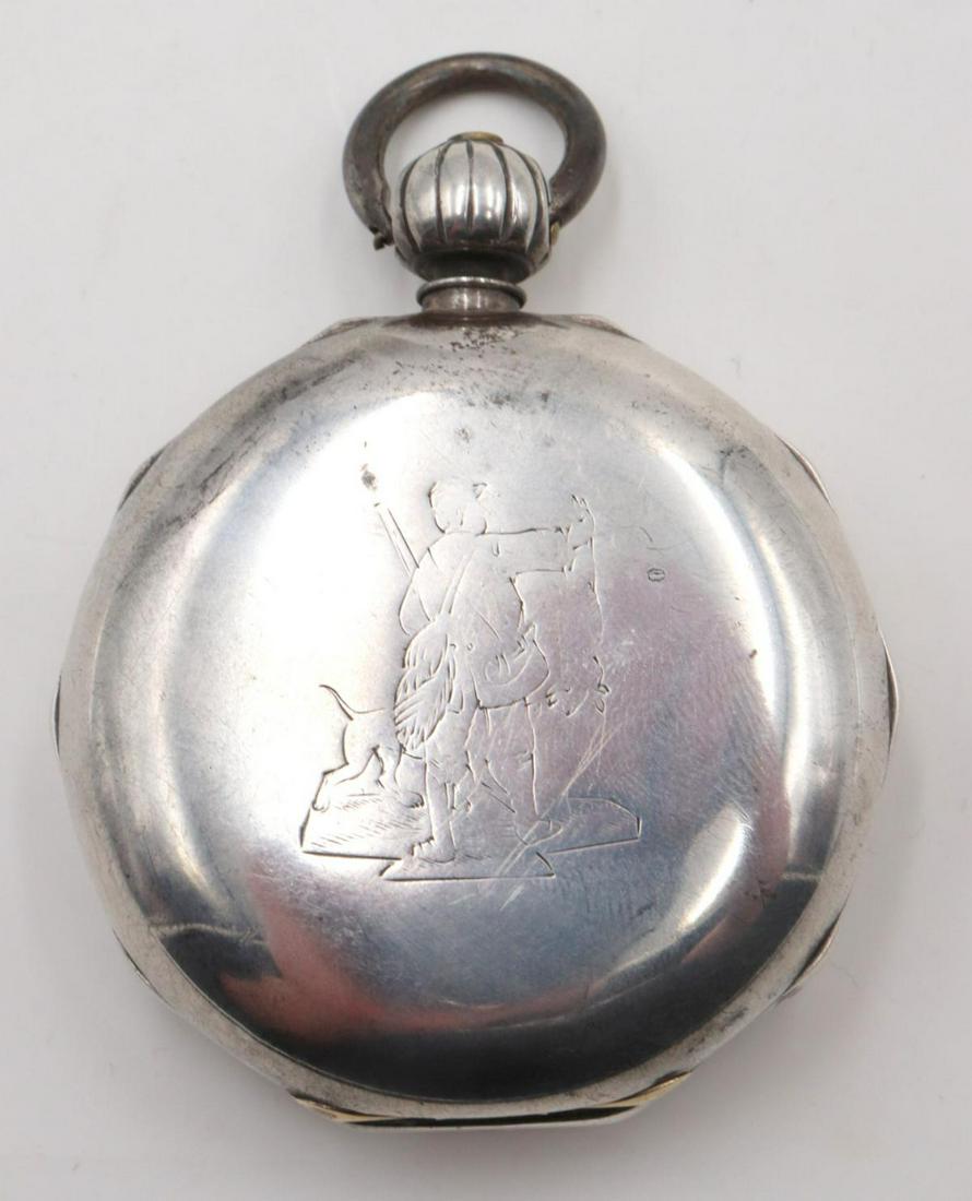 Antique American Watch Co. Sterling Silver Pocket Watch (1 of 3)