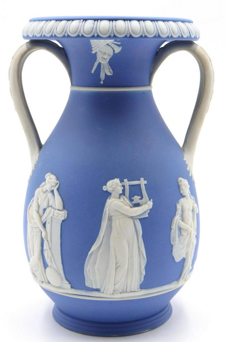 Antique Wedgwood Jasperware Handled Vase (1 of 3)