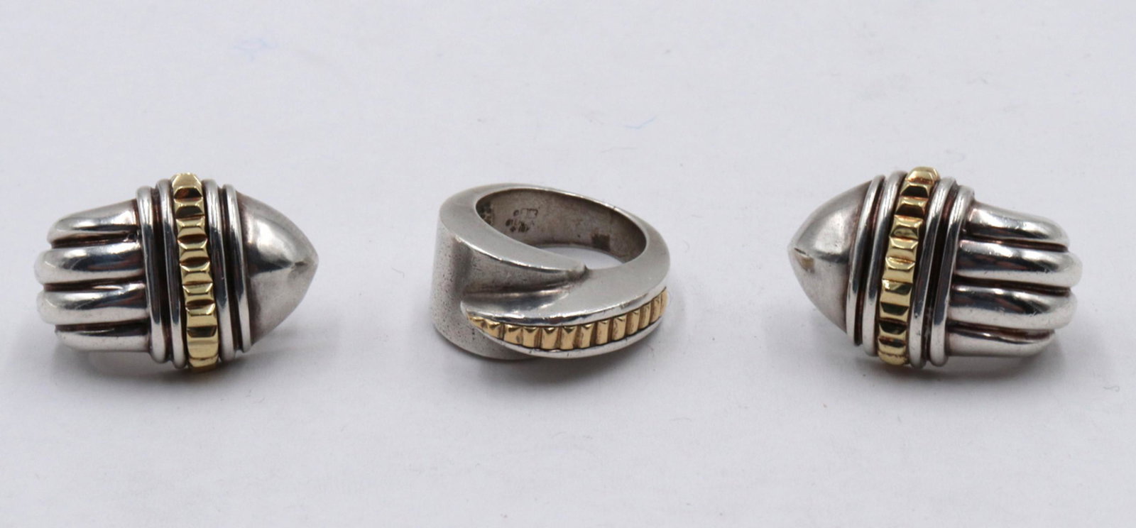 Vintage 18Kt & Sterling Silver Suite (1 of 2)