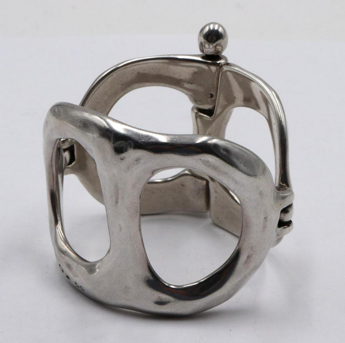 Vintage Signed Uno Sterling Silver Bangle (1 of 3)