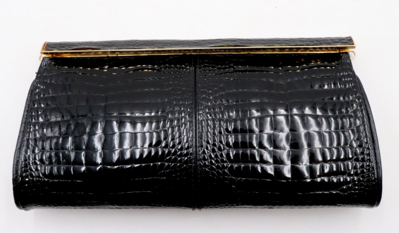 Vintage Vero Coccodrillo Diamante Crocodile Clutch (1 of 2)