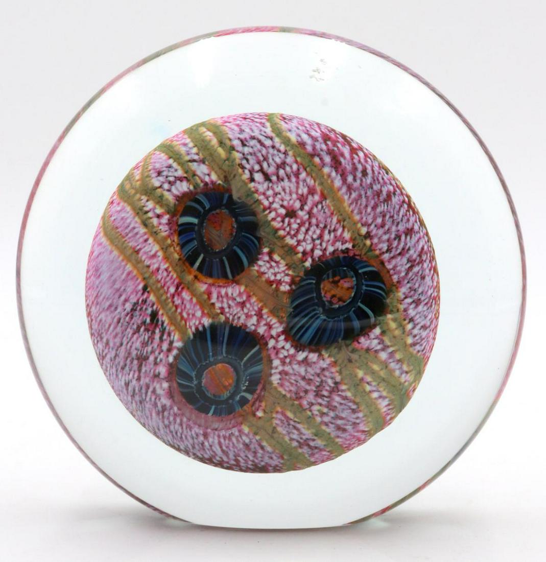 Signed Eickholt Art Glass Paperweight (1 of 2)