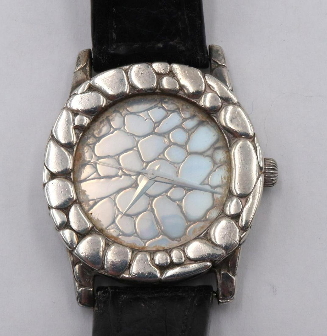 John Hardy Sterling Silver & Leather Watch (1 of 3)