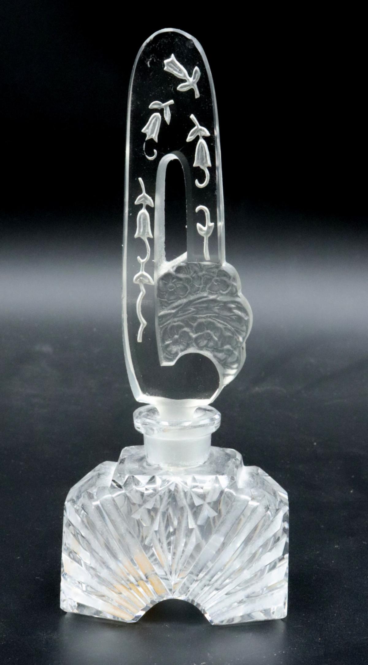 Czech Cut Crystal Perfume Bottle (1 of 2)