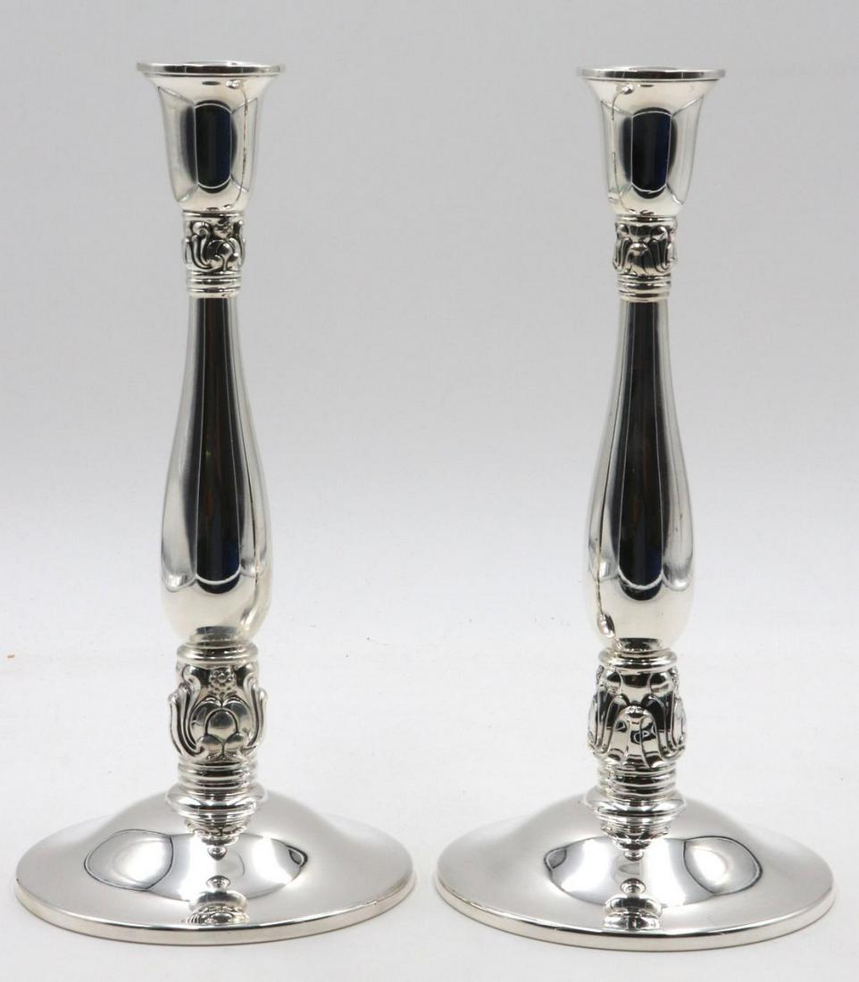 International "Royal Danish" Sterling Candle Sticks (1 of 3)