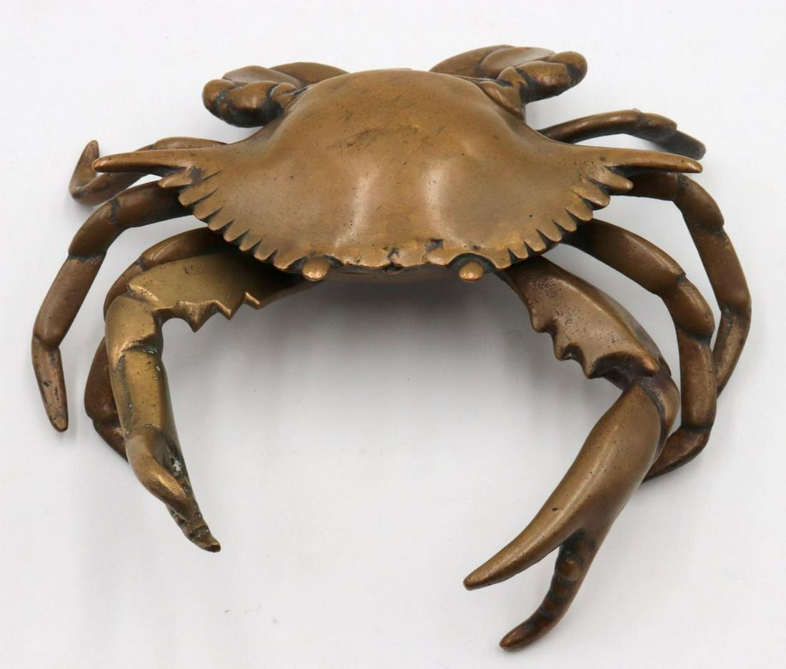 Heavy Bronze Crab Inkwell (1 of 2)