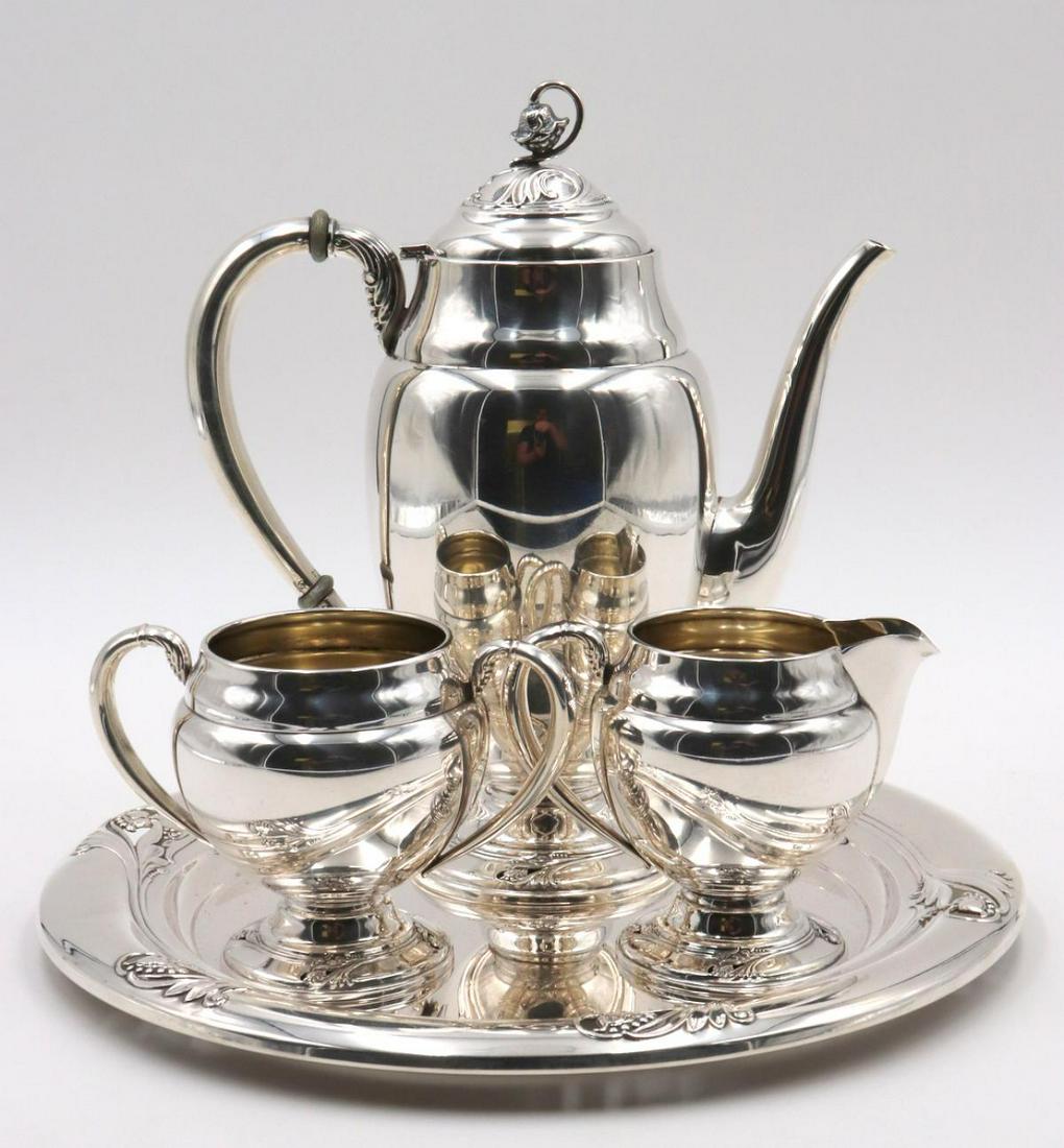 International "Spring Glory" Sterling Coffee Set (1 of 6)