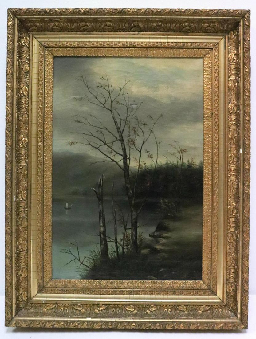 Antique 19th C. Oil Painting on Canvas (1 of 6)