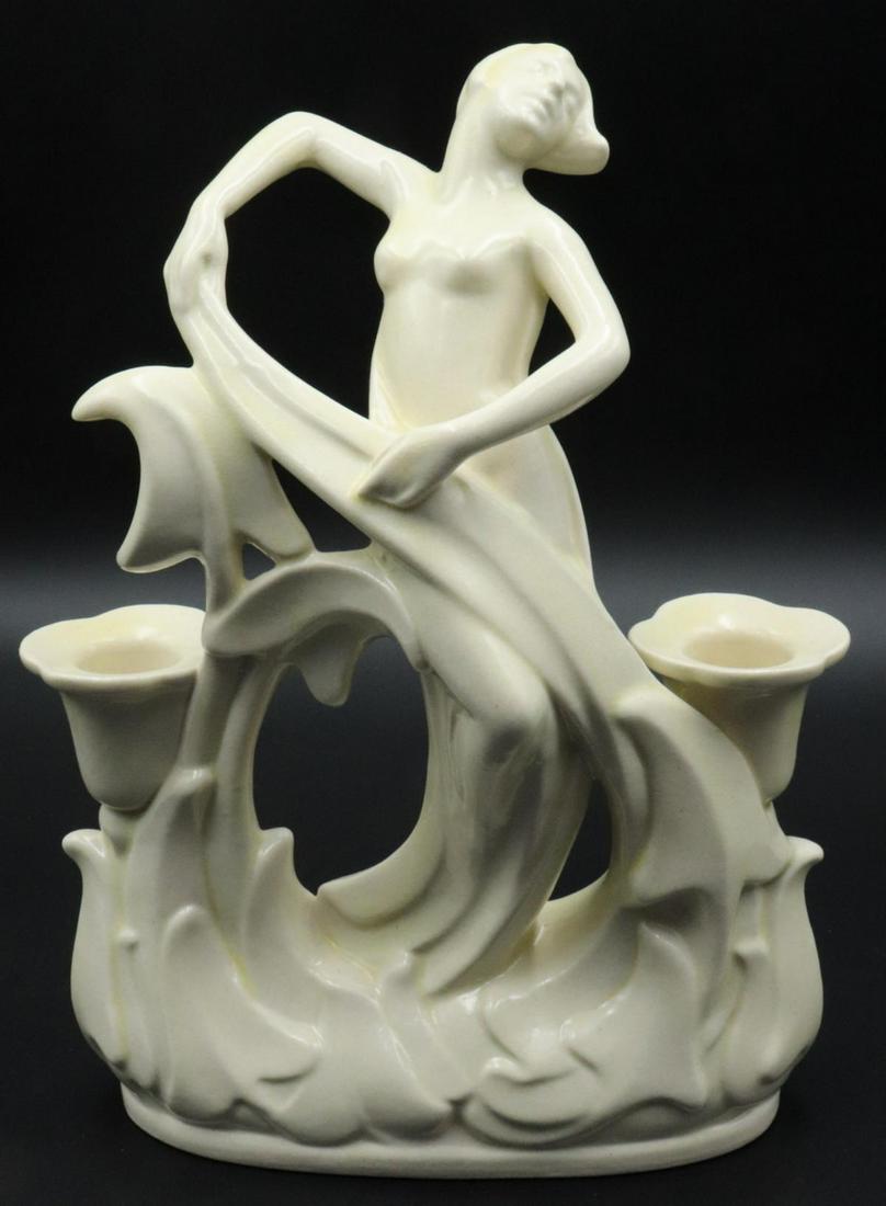 Vintage R. Guy Cowan Pottery Candle Holder (1 of 2)