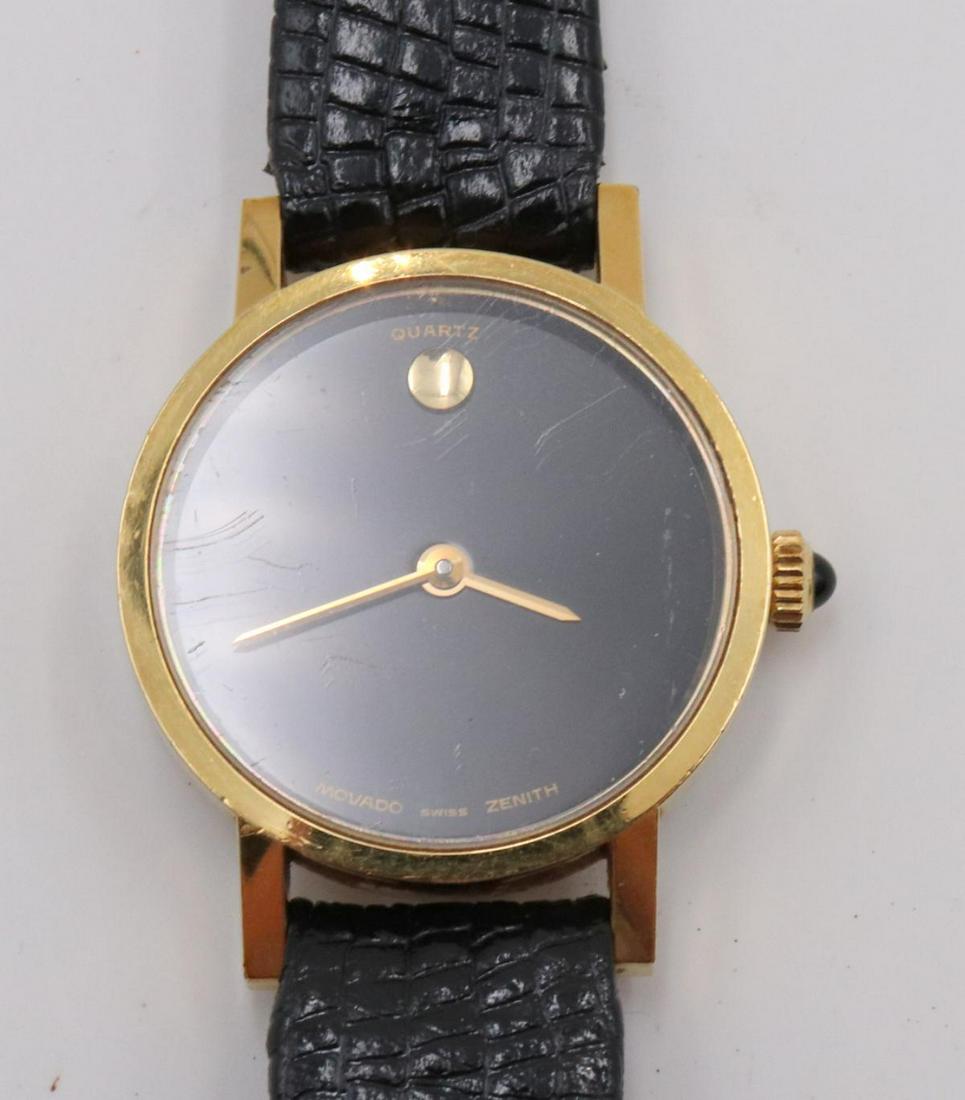 Movado Swiss Zenith Museum Watch: Movado Swiss Zenith Museum Watch. Gold filled and stainless steel back. Sapphire crown.