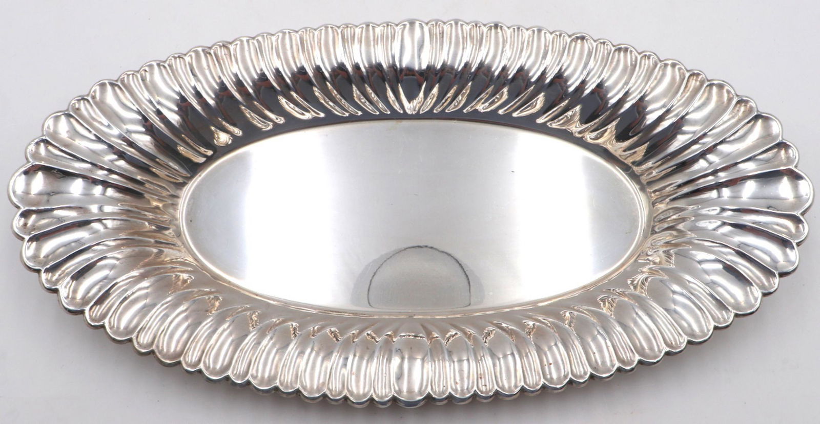 Oval Shaped Sterling Silver Bowl (1 of 3)